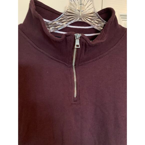 MBX 1/4 zip pullover size XXL wine color NWT 100% cotton - Picture 4 of 9